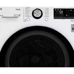 LG WM3555HWA 2.3 CF 24 IN COMPACT FRONT LOAD WASHER DRYER COMBO  WHITE - Image 36