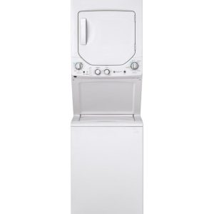 GE APPLIANCES GUD24ESSMWW GE Unitized Spacemaker® 2.3 cu. ft. Capacity Washer with Stainless Steel Basket and 4.4 cu. ft. Capacity Electric Dryer