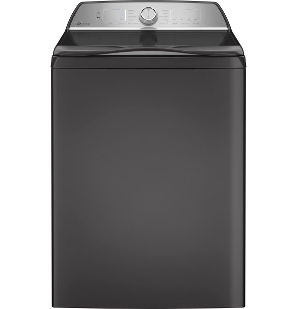 GE APPLIANCES PTW605BPRDG GE Profile™ 4.9 cu. ft. Capacity Washer with Smarter Wash Technology and FlexDispense™