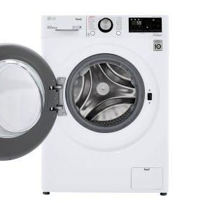 LG WM3555HWA 2.3 CF 24 IN COMPACT FRONT LOAD WASHER DRYER COMBO  WHITE - Image 6
