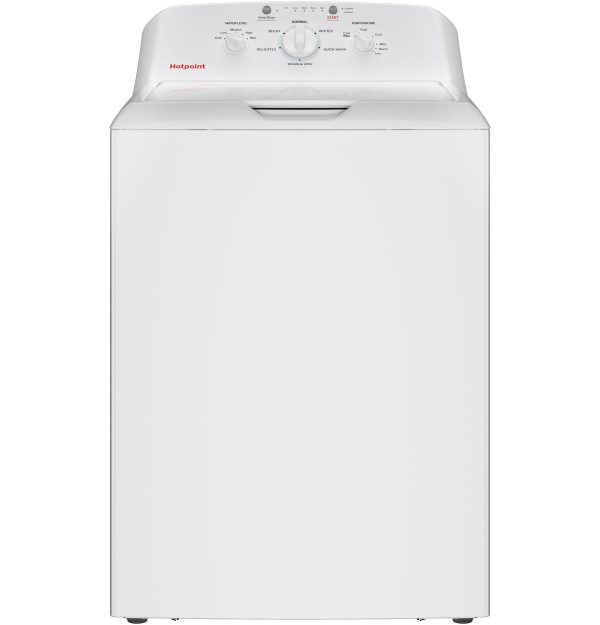 HOTPOINT HTW265ASWWW Hotpoint(R) 4.0 cu. ft. Capacity Washer with Stainless Steel Basket,Cold Plus and Water Level Control​