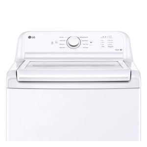 LG WT6105CW 4.1 cu. ft. Capacity Top Load Washer with Agitator and SlamProof Glass Lid - Image 3