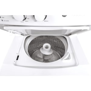 GE APPLIANCES GUD27ESSMWW GE Unitized Spacemaker® 3.8 cu. ft. Capacity Washer with Stainless Steel Basket and 5.9 cu. ft. Capacity Electric Dryer - Image 4