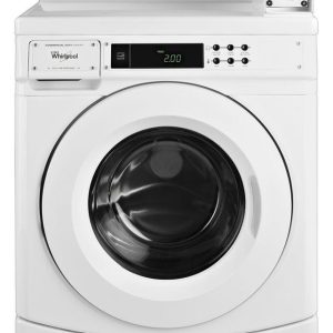 WHIRLPOOL COMMERCIAL CHW9150GW 27" Commercial High-Efficiency Energy Star-Qualified Front-Load Washer Featuring Factory-Installed Coin Drop with Coin Box