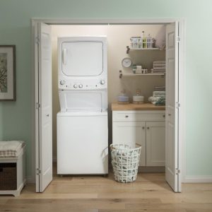 GE APPLIANCES GUD27ESSMWW GE Unitized Spacemaker® 3.8 cu. ft. Capacity Washer with Stainless Steel Basket and 5.9 cu. ft. Capacity Electric Dryer - Image 65