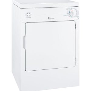 GE APPLIANCES DSKP333ECWW GE Spacemaker® 120V 3.6 cu. ft. Capacity Portable Electric Dryer
