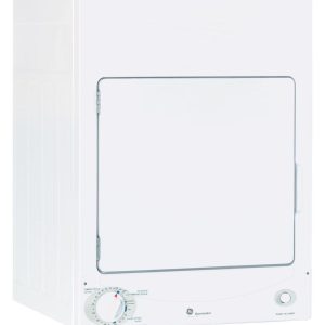GE APPLIANCES DSKS333ECWW GE Spacemaker® 120V 3.6 cu. ft. Capacity Stationary Electric Dryer