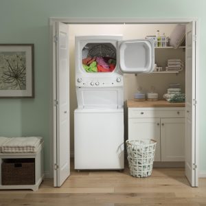 GE APPLIANCES GUD27ESSMWW GE Unitized Spacemaker® 3.8 cu. ft. Capacity Washer with Stainless Steel Basket and 5.9 cu. ft. Capacity Electric Dryer - Image 30