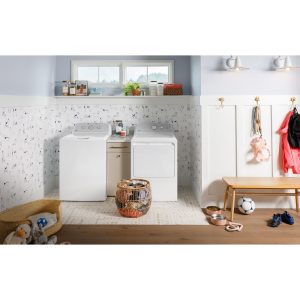 GE APPLIANCES GTW385ASWWS GE(R) 4.3 cu. ft. Capacity Washer with Stainless Steel Basket,Cold Plus and Water Level Control​ - Image 8