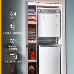 WHIRLPOOL LDR3822PQ 3.4 cu. ft. Compact Top Load Dryer with Flexible Installation - Image 54