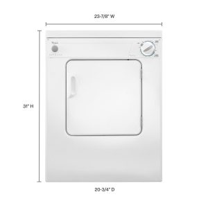 WHIRLPOOL LDR3822PQ 3.4 cu. ft. Compact Top Load Dryer with Flexible Installation - Image 30