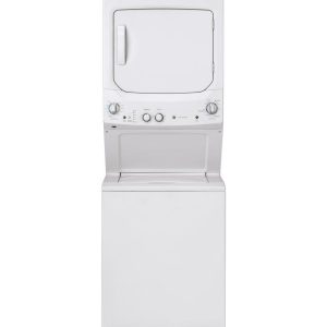 GE APPLIANCES GUD27ESSMWW GE Unitized Spacemaker® 3.8 cu. ft. Capacity Washer with Stainless Steel Basket and 5.9 cu. ft. Capacity Electric Dryer
