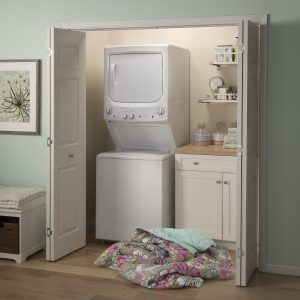 GE APPLIANCES GUD27ESSMWW GE Unitized Spacemaker® 3.8 cu. ft. Capacity Washer with Stainless Steel Basket and 5.9 cu. ft. Capacity Electric Dryer - Image 45