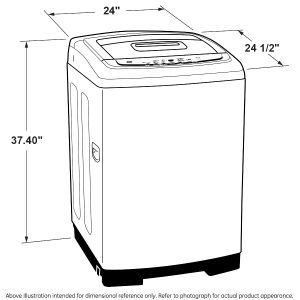 GE APPLIANCES GNW128PSMWW GE® Space-Saving 2.8 cu. ft. Capacity Portable Washer with Stainless Steel Basket - Image 24