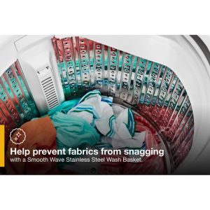 WHIRLPOOL WET4124HW 1.6 cu.ft, 120V/20A Electric Stacked Laundry Center with 6 Wash cycles and Wrinkle Shield - Image 53