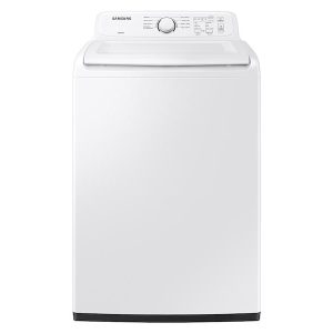 SAMSUNG WA41A3000AW 4.1 cu. ft. Capacity Top Load Washer with Soft-Close Lid and 8 Washing Cycles in White