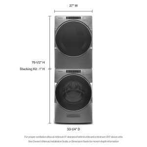 WHIRLPOOL WFW8620HC 5.0 cu. ft. Front Load Washer with Load & Go XL Dispenser - Image 35