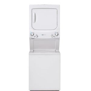 GE APPLIANCES GUD27EESNWW GE Unitized Spacemaker® ENERGY STAR® 3.9 cu. ft. Capacity Washer with Stainless Steel Basket and 5.9 cu. ft. Capacity Electric Dryer