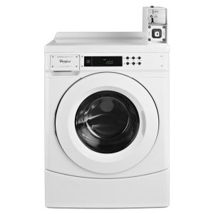 WHIRLPOOL COMMERCIAL CHW9150GW 27" Commercial High-Efficiency Energy Star-Qualified Front-Load Washer Featuring Factory-Installed Coin Drop with Coin Box - Image 3