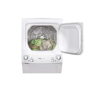 GE APPLIANCES GUD27EESNWW GE Unitized Spacemaker® ENERGY STAR® 3.9 cu. ft. Capacity Washer with Stainless Steel Basket and 5.9 cu. ft. Capacity Electric Dryer - Image 5