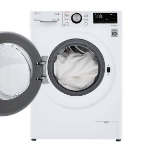 LG WM3555HWA 2.3 CF 24 IN COMPACT FRONT LOAD WASHER DRYER COMBO  WHITE - Image 7