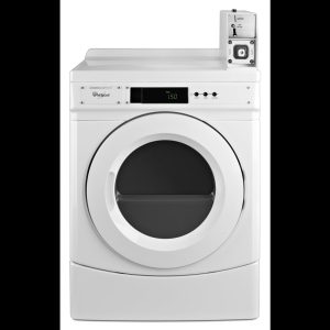 WHIRLPOOL CED9150GW 27" Commercial Electric Front-Load Dryer Featuring Factory-Installed Coin Drop with Coin Box White - Image 5