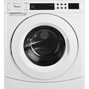 WHIRLPOOL CHW9160GW 27" Commercial High-Efficiency Energy Star-Qualified Front-Load Washer, Non-Vend White