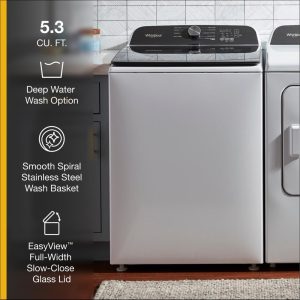 WHIRLPOOL WTW500CMW 5.3 Cu. Ft. Large Capacity Top Load Washer - Image 26