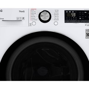 LG WM3555HWA 2.3 CF 24 IN COMPACT FRONT LOAD WASHER DRYER COMBO  WHITE - Image 4