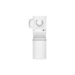 WHIRLPOOL WET4124HW 1.6 cu.ft, 120V/20A Electric Stacked Laundry Center with 6 Wash cycles and Wrinkle Shield - Image 4