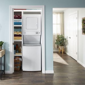 WHIRLPOOL WET4124HW 1.6 cu.ft, 120V/20A Electric Stacked Laundry Center with 6 Wash cycles and Wrinkle Shield - Image 65