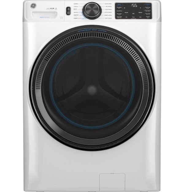 GE APPLIANCES GFW655SSVWW GE(R) 5.0 cu. ft. Capacity Smart Front Load ENERGY STAR(R) Steam Washer with SmartDispense(TM) UltraFresh Vent System with OdorBlock(TM) and Sanitize + Allergen