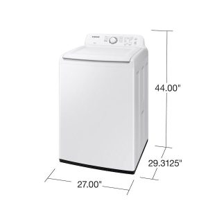 SAMSUNG WA41A3000AW 4.1 cu. ft. Capacity Top Load Washer with Soft-Close Lid and 8 Washing Cycles in White - Image 12