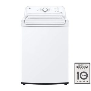 LG WT6105CW 4.1 cu. ft. Capacity Top Load Washer with Agitator and SlamProof Glass Lid