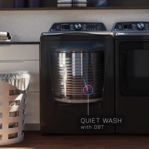 GE APPLIANCES PTW700BSTWS GE Profile™ 5.4 cu. ft. Capacity Washer with Smarter Wash Technology and FlexDispense™ - Image 2