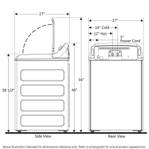 GE APPLIANCES GTW585BSVWS GE® 4.5 cu. ft. Capacity Washer with with Water Level Control - Image 2